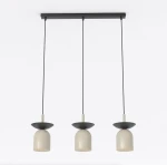 Ego lampa wisząca 3xE14 czarna/mokka 1612/3