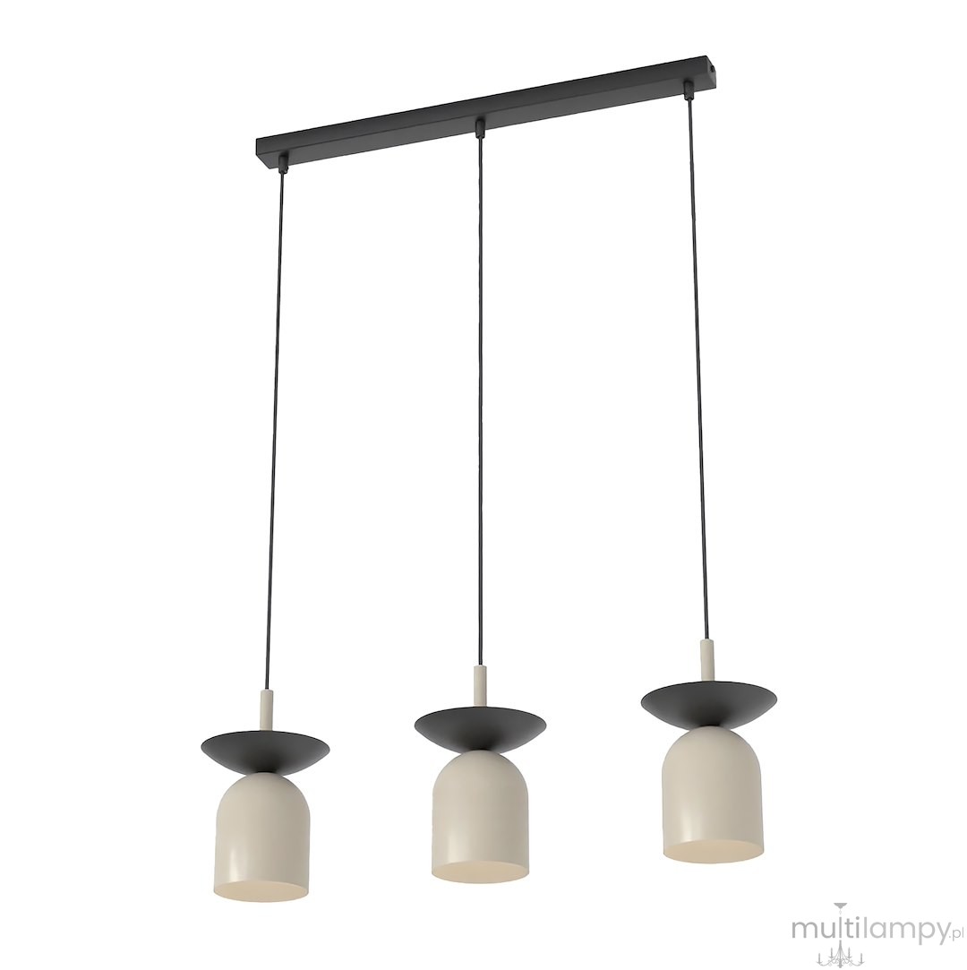 Ego lampa wisząca 3xE14 czarna/mokka 1612/3