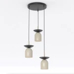 Ego lampa wisząca 3xE14 czarna/mokka 1612/3PREM
