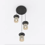 Ego lampa wisząca 3xE14 czarna/mokka 1612/3PREM