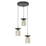 Ego lampa wisząca 3xE14 czarna/mokka 1612/3PREM