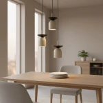 Ego lampa wisząca 3xE14 czarna/mokka 1612/3PREM