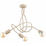 Colette lampa wisząca 3xE27 beżowa 62698