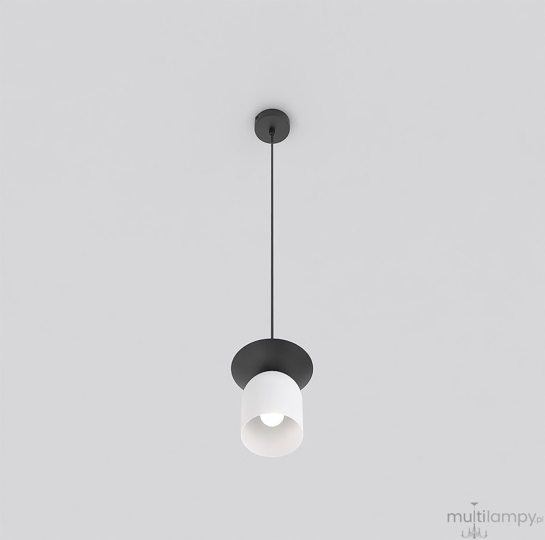 Ego lampa wisząca 1xE14 czarna/biały 1613/1
