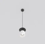 Ego lampa wisząca 1xE14 czarna/biały 1613/1