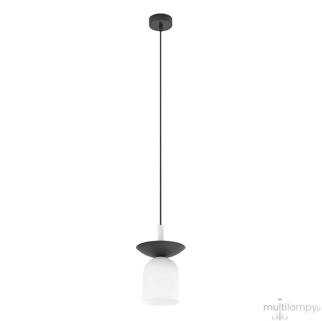 Ego lampa wisząca 1xE14 czarna/biały 1613/1
