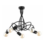 Colette lampa wisząca 5xE27 czarna 63471