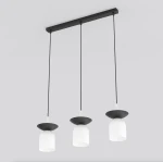 Ego lampa wisząca 3xE14 czarna/biały 1613/3