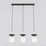 Ego lampa wisząca 3xE14 czarna/biały 1613/3