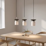 Ego lampa wisząca 3xE14 czarna/biały 1613/3