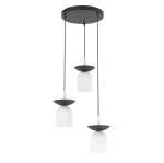 Ego lampa wisząca 3xE14 czarna/biały 1613/3PREM