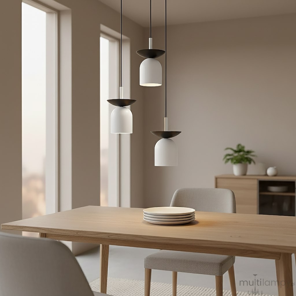 Ego lampa wisząca 3xE14 czarna/biały 1613/3PREM