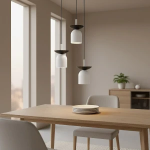 Ego lampa wisząca 3xE14 czarna/biały 1613/3PREM