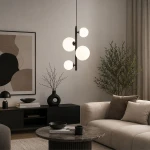 Anubi lampa wisząca 4xG9 czarna 63449
