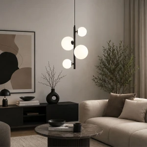 Anubi lampa wisząca 4xG9 czarna 63449