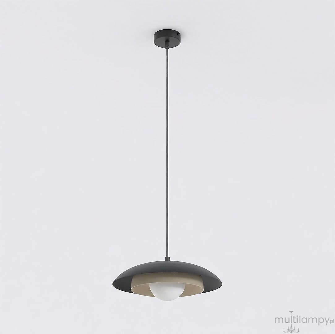 Skin lampa wisząca 1xG9 czarna/mokka 1604/1
