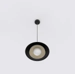 Skin lampa wisząca 1xG9 czarna/mokka 1604/1