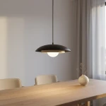 Skin lampa wisząca 1xG9 czarna/mokka 1604/1