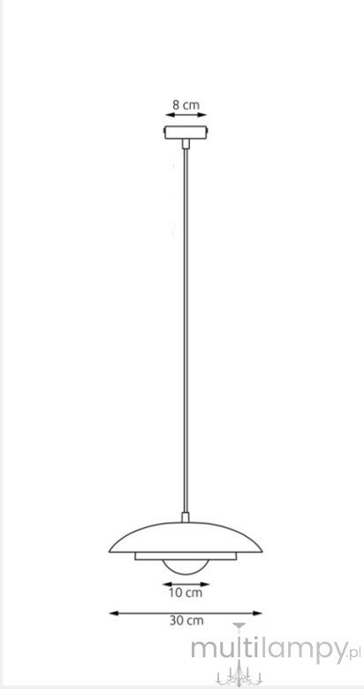 Skin lampa wisząca 1xG9 biała/mokka 1605/1