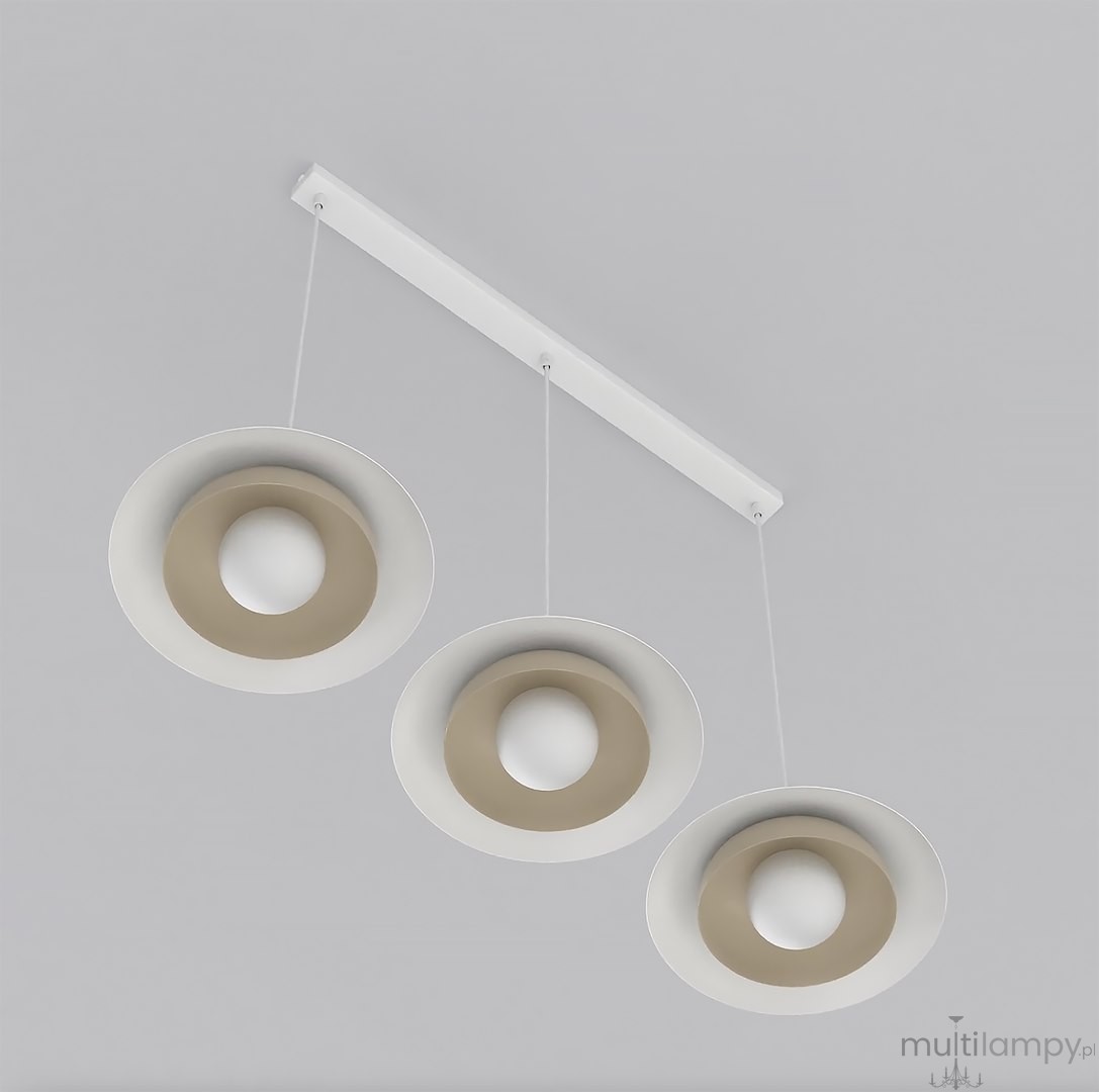 Skin lampa wisząca 3xG9 biała/mokka 1605/3