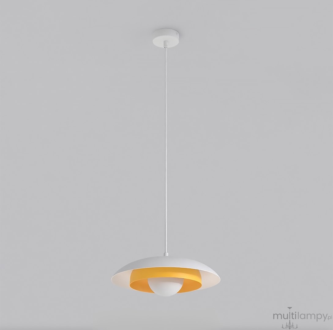 Skin lampa wisząca 1xG9 biała/pomarańcz 1606/1