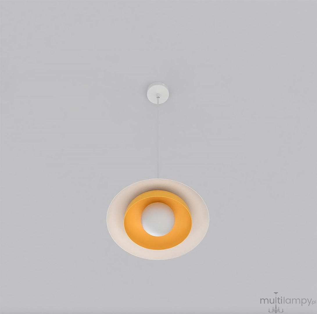 Skin lampa wisząca 1xG9 biała/pomarańcz 1606/1