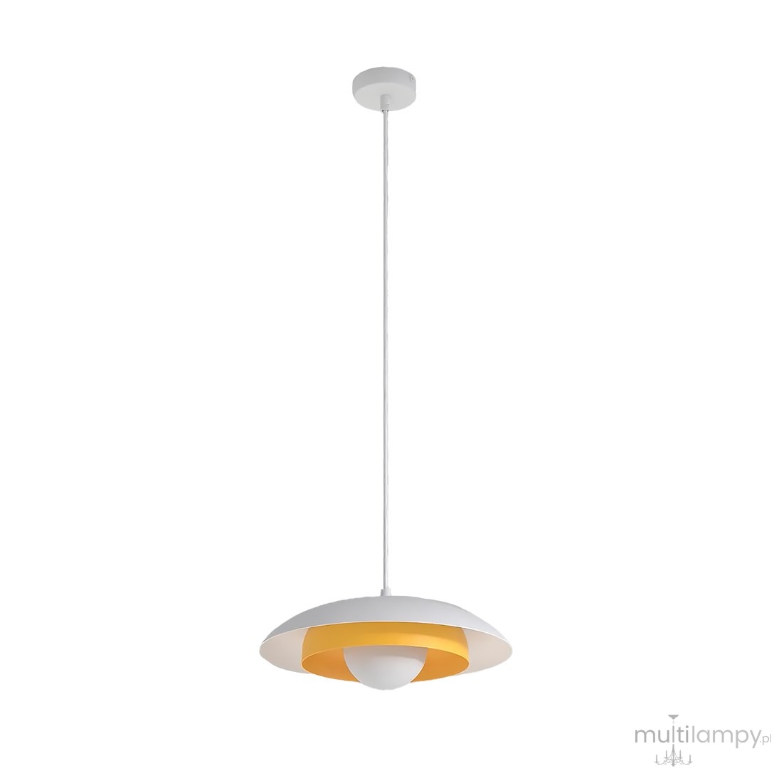 Skin lampa wisząca 1xG9 biała/pomarańcz 1606/1