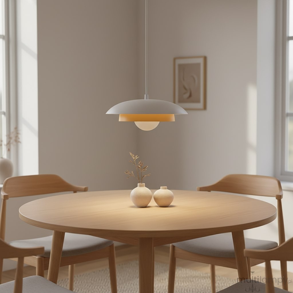 Skin lampa wisząca 1xG9 biała/pomarańcz 1606/1