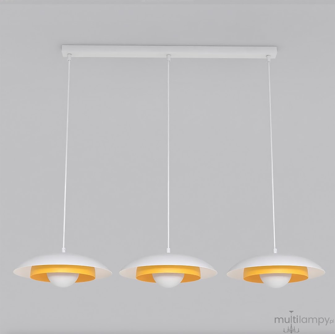 Skin lampa wisząca 3xG9 biała/pomarańcz 1606/3