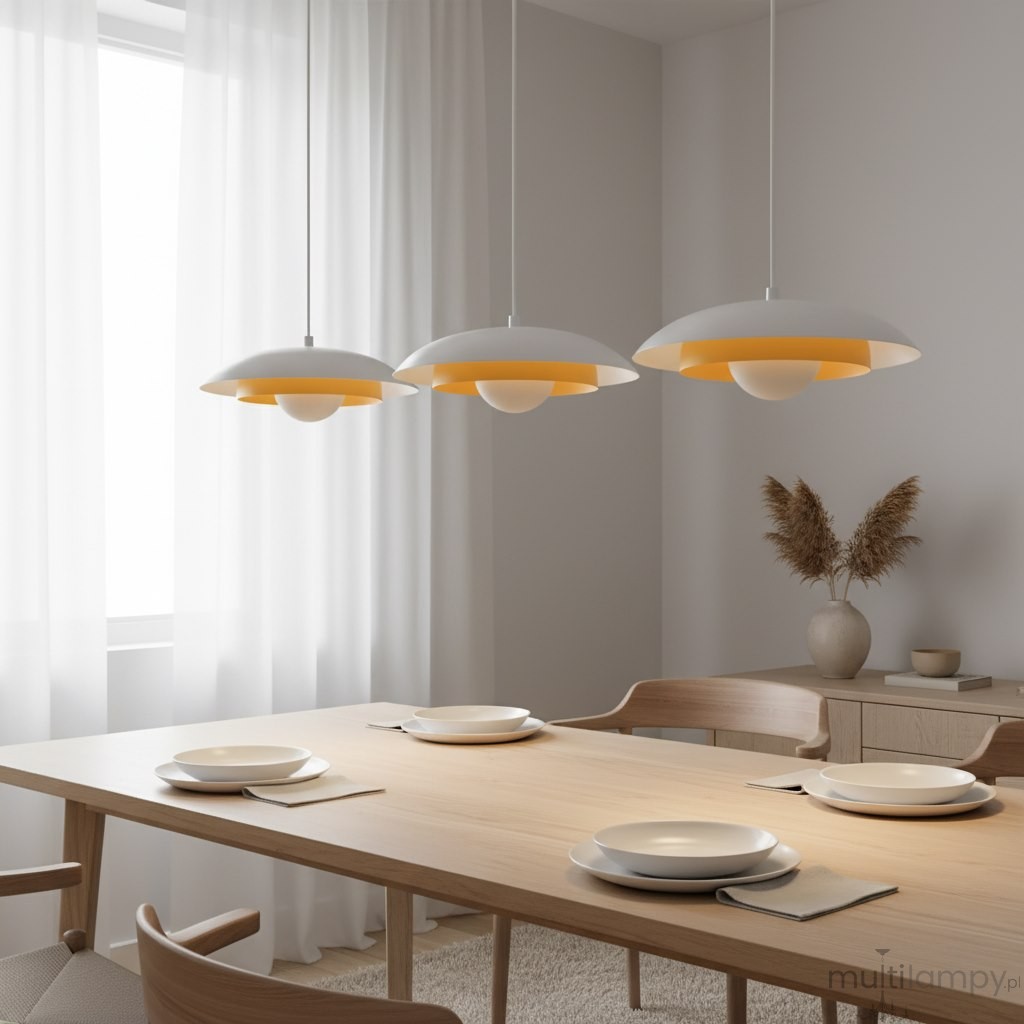 Skin lampa wisząca 3xG9 biała/pomarańcz 1606/3
