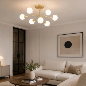 Lavinia II lampa sufitowa 7xE27 złota 63464