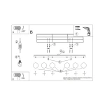 Yoli lampa sufitowa 6xG9 ultramaryna SL.2260