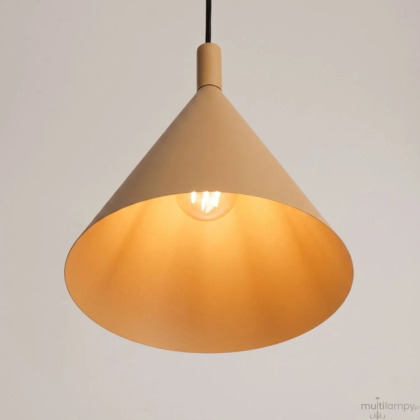 Nox D25 lampa wisząca E27 złota SL.2523
