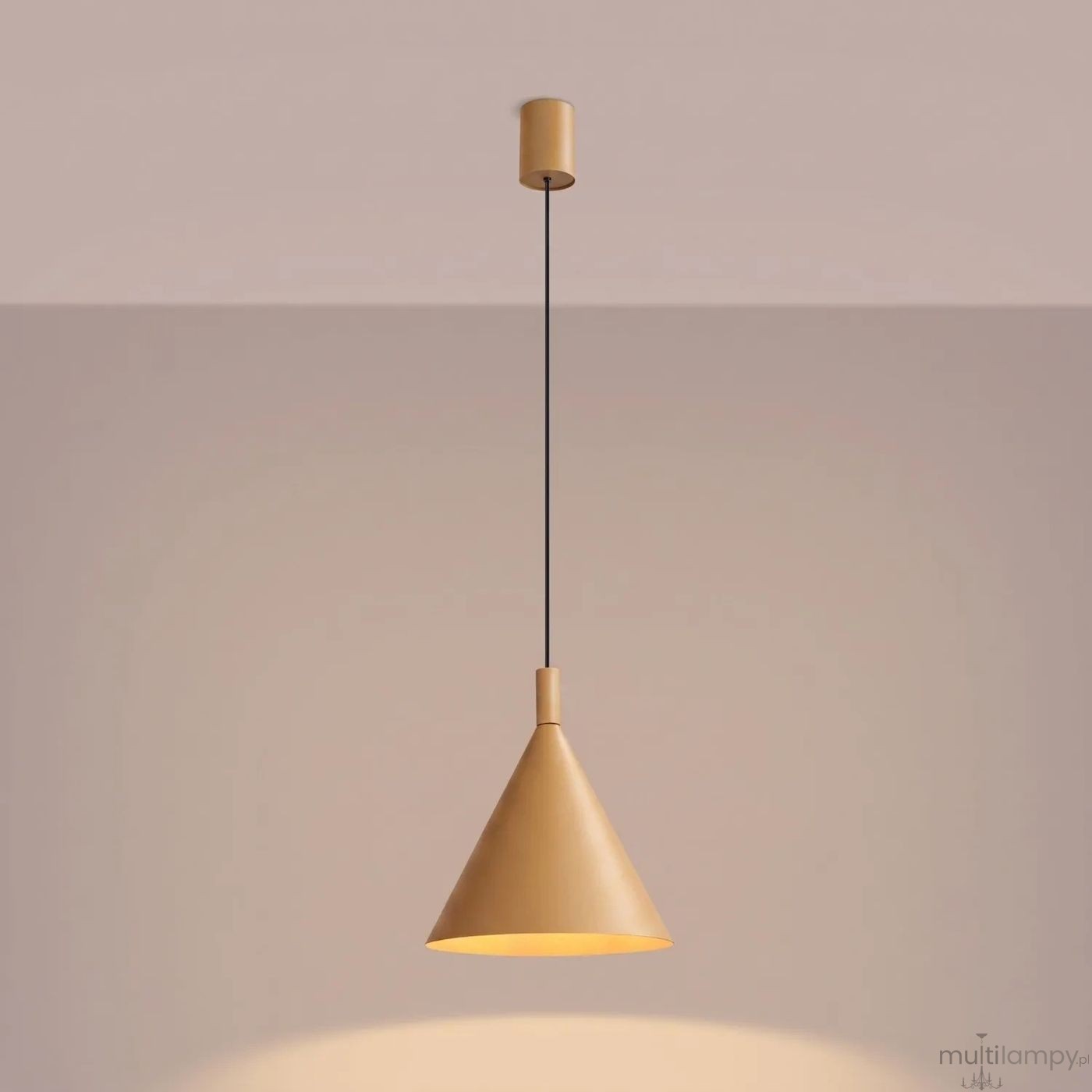 Nox D25 lampa wisząca E27 złota SL.2523