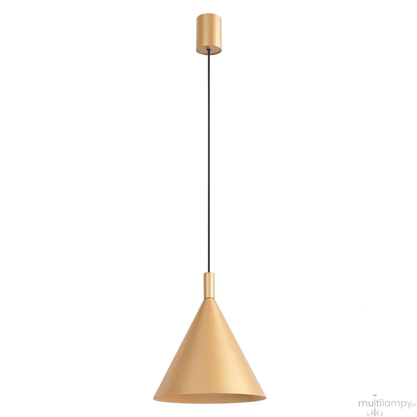 Nox D25 lampa wisząca E27 złota SL.2523