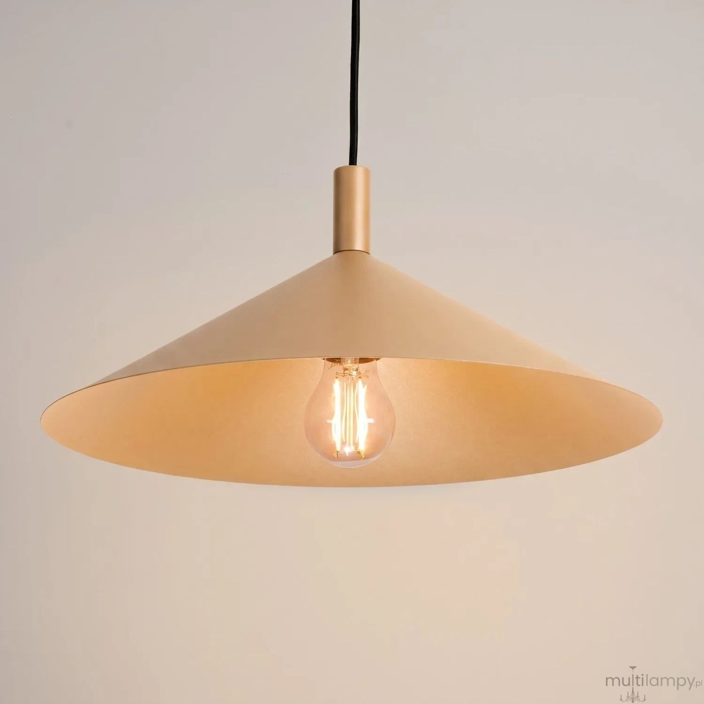 Nox D40 lampa wisząca E27 złota SL.2538