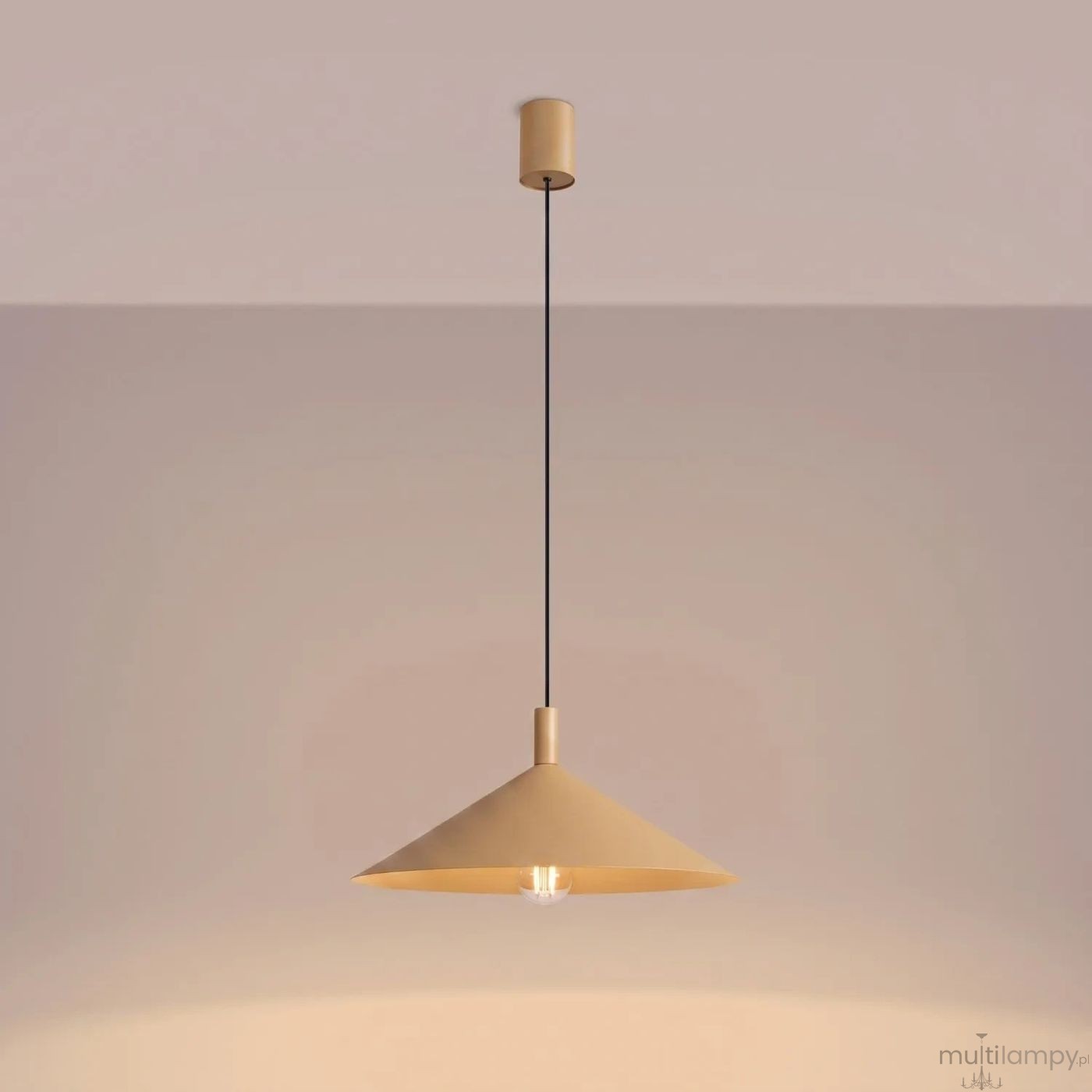 Nox D40 lampa wisząca E27 złota SL.2538