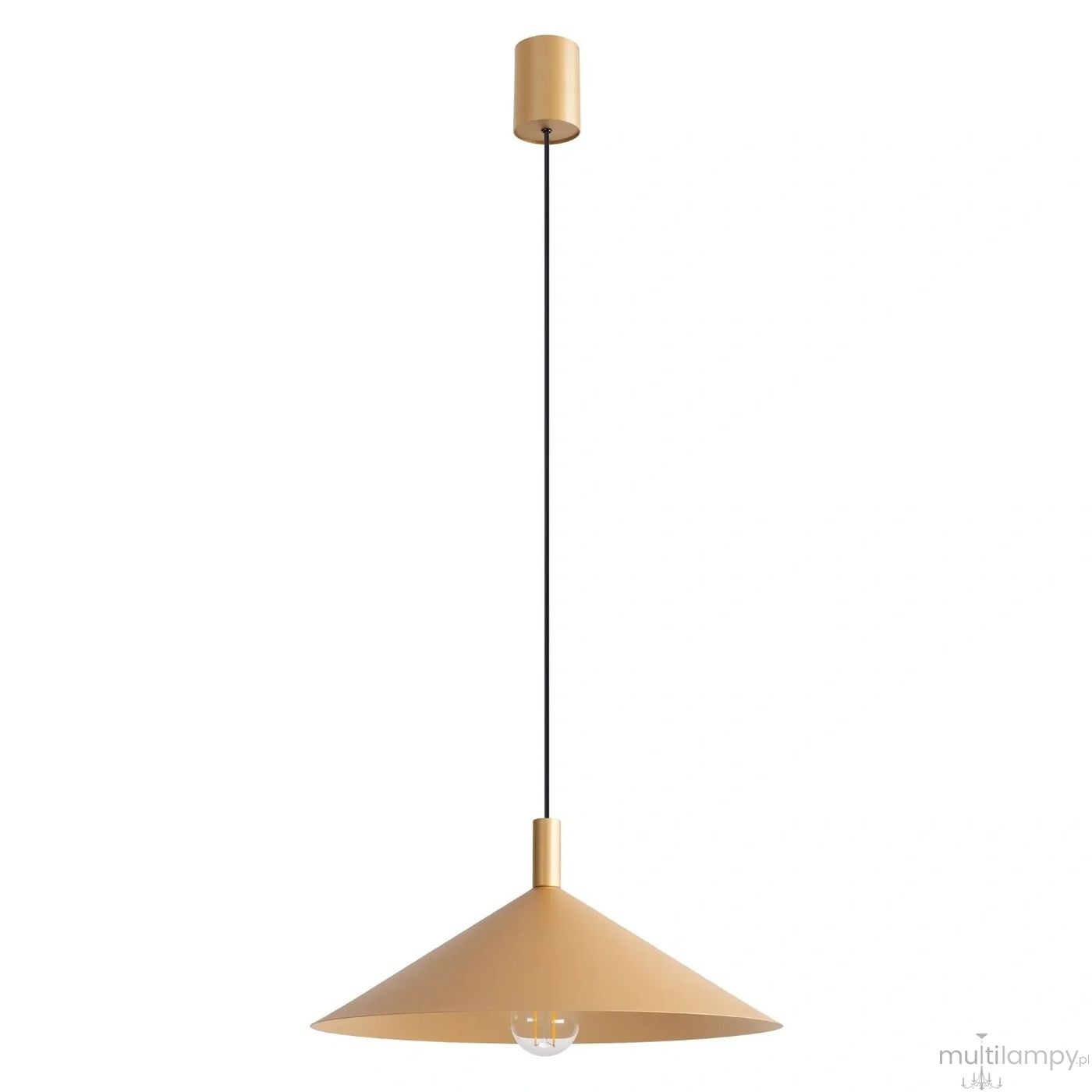 Nox D40 lampa wisząca E27 złota SL.2538