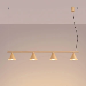 Nox 4L lampa wisząca 4xE14 złota SL.2553