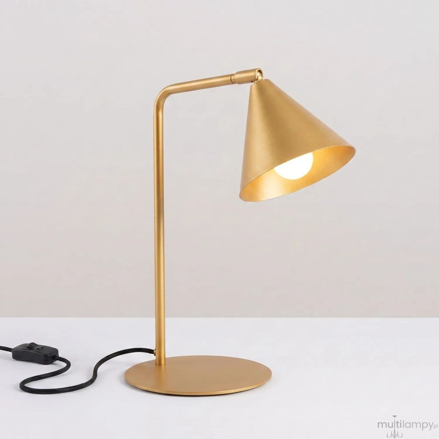 Nox lampa biurkowa E14 złota SL.2568