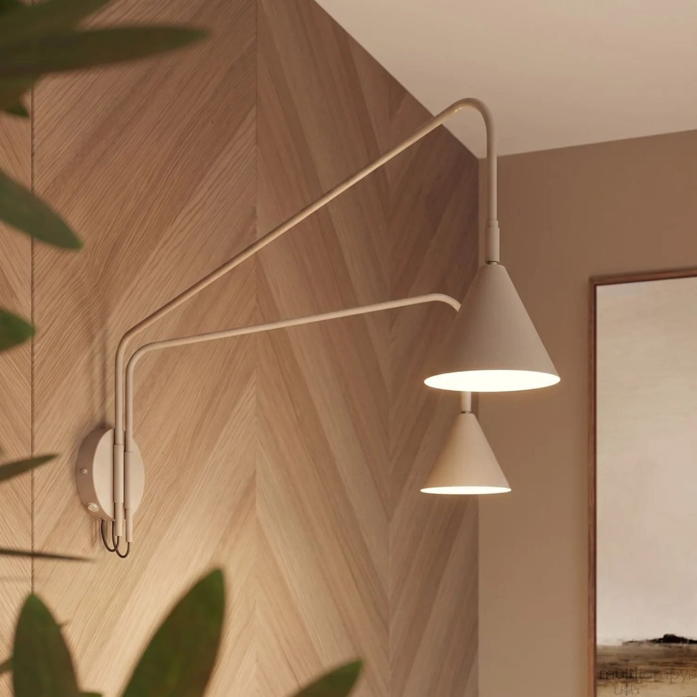 Nox kinkiet 2xE14 taupe SL.2512