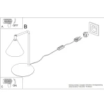 Nox lampa biurkowa E14 taupe SL.2572
