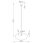 Nox D40 lampa wisząca E27 taupe SL.2542