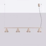 Nox 4L lampa wisząca 4xE14 taupe SL.2557