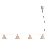 Nox 4L lampa wisząca 4xE14 taupe SL.2557