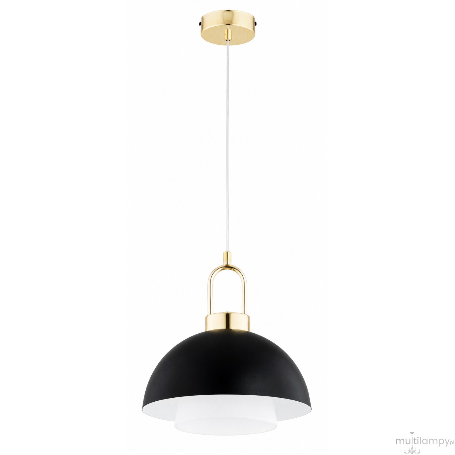 Favorite Glass lampa wisząca 1xE27 złota/czarna 61699