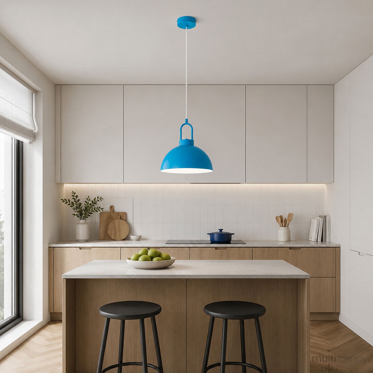 Favorite lampa wisząca 1xE27 niebieska 61696