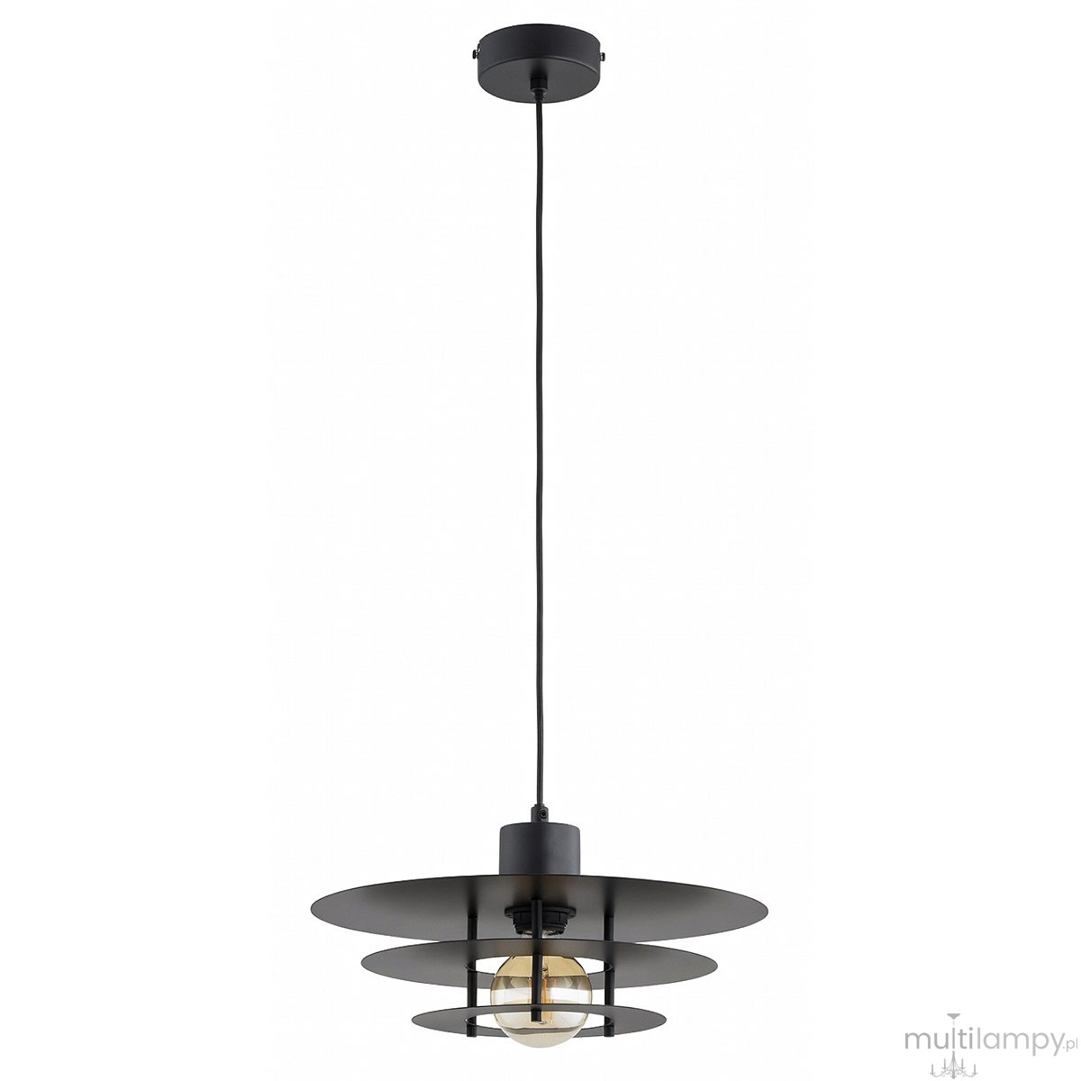 Elen lampa wisząca 1xE27 czarna 61670