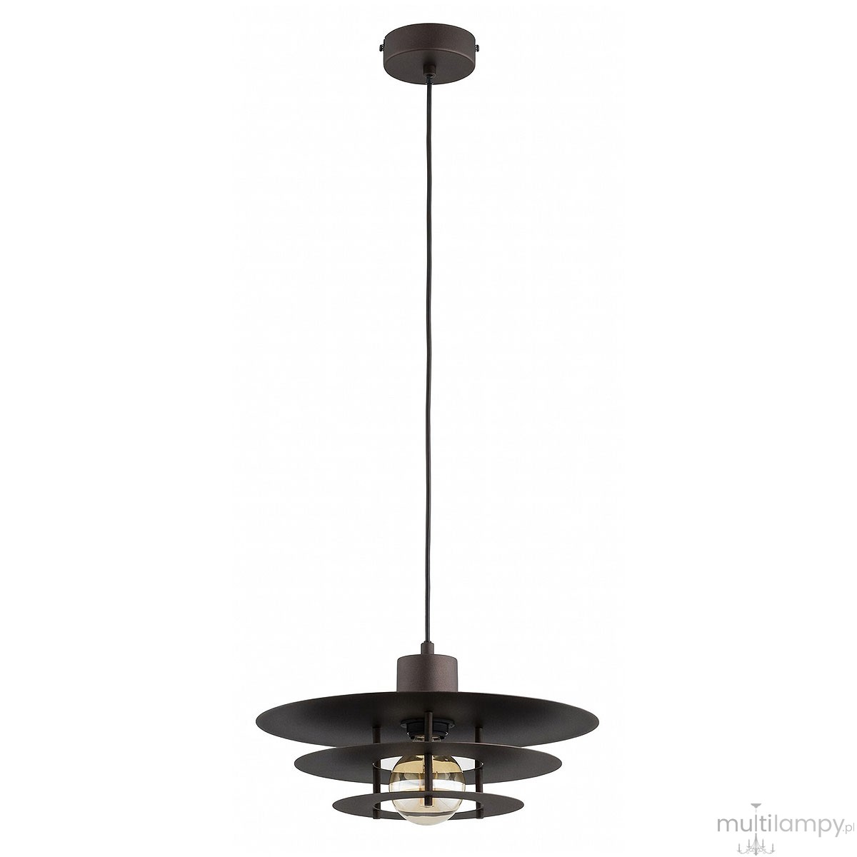Elen lampa wisząca 1xE27 ciemny brąz 61669