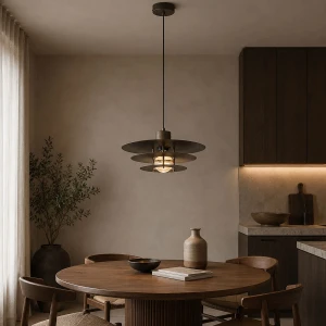 Elen lampa wisząca 1xE27 brązowa 61560